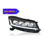 HONDA ACCORD G8 2008-2012 PROJECTOR LED HI-LO BEAM SEQUENTIAL SIGNAL WELCOME LIGHT ONE TOUCH BLUE HEADLAMP