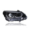 BMW 5 SERIES E60 2008 -2011 PROJECTOR HID LO-BEAM LED HEXAGON ANGLE EYES HEADLAMP COMPITABLE FOR FACELIFT LCI MODEL