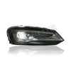 VOLKSWAGEN POLO VENTO 2009-2018 PROJECTOR AUDI STYLE LED HI-LO BEAM SEQUENTIAL SIGNAL HEADLAMP