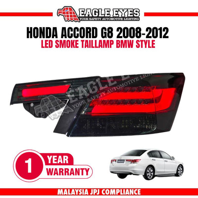 HONDA ACCORD G8 2008-2012 LED SMOKE TAILLAMP BMW STYLE