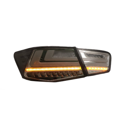 KIA FORTE 2010-2013 LED WHITE BAR SEQUENTIAL SIGNAL SMOKE TAILLAMP
