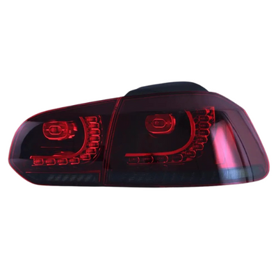 VOLKSWAGEN GOLF MK6 2008-2012 LED SEQUENTAIL SIGNAL GTI STYLE RED TAILLAMP