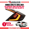 HONDA CIVIC FC 2016-2021 LED SEQUENTIAL SIGNAL WELCOME LIGHT SMOKE WHITE LIGHT BAR TAILLAMP V6