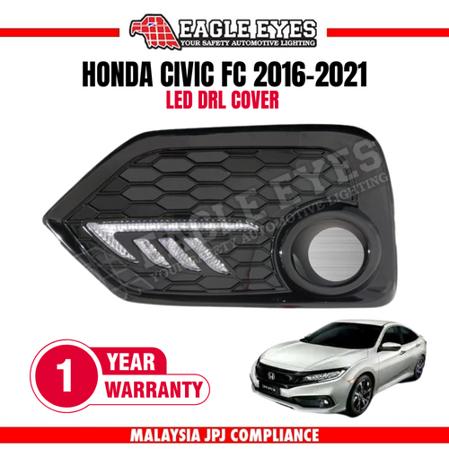 Honda Civic FC LED DRL Cover 16-19 (For SI Bumper)