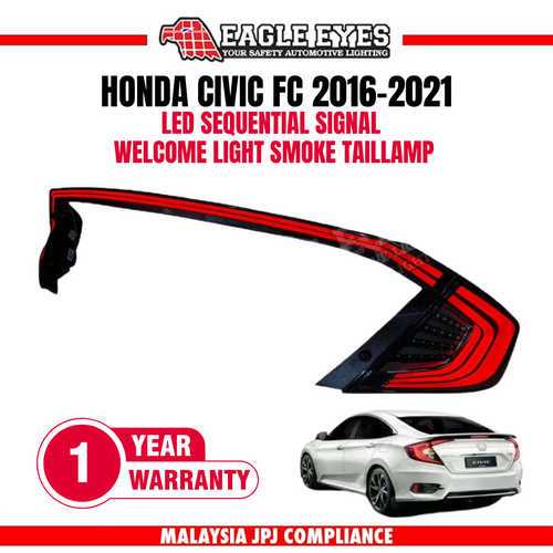 HONDA CIVIC FC 2016-2021 LED SEQUENTIAL SIGNAL TAILLAMP WITH GARNISH LAMP