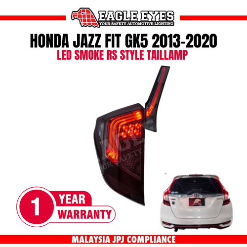 HONDA JAZZ/FIT GK5 2013-2020 LED RS STYLE SMOKE TAILLAMP