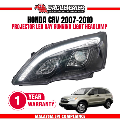 HONDA CRV 2007-2010 PROJECTOR LED DAY RUNNING LIGHT HEADLAMP