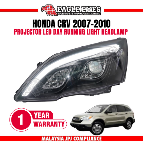 HONDA CRV 2007-2010 PROJECTOR LED DAY RUNNING LIGHT HEADLAMP