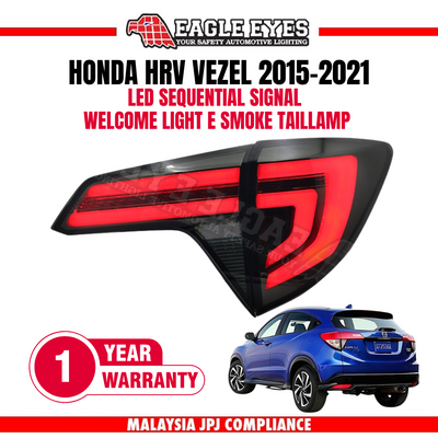 HONDA HRV VEZEL 2015-2021 LED SEQUENTIAL SIGNAL WELCOME LIGHT RED TAILLAMP