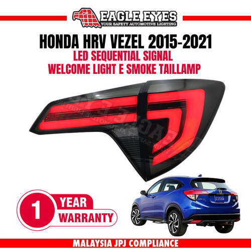 HONDA HRV VEZEL 2015-2021 LED SEQUENTIAL SIGNAL WELCOME LIGHT RED TAILLAMP