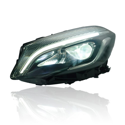 MERCEDES BENZ A-CLASS W176 2012-2017 PROJECTOR LED DRL ONE TOUCH BLUE HEADLAMP COMPATIBLE HALOGEN SPEC