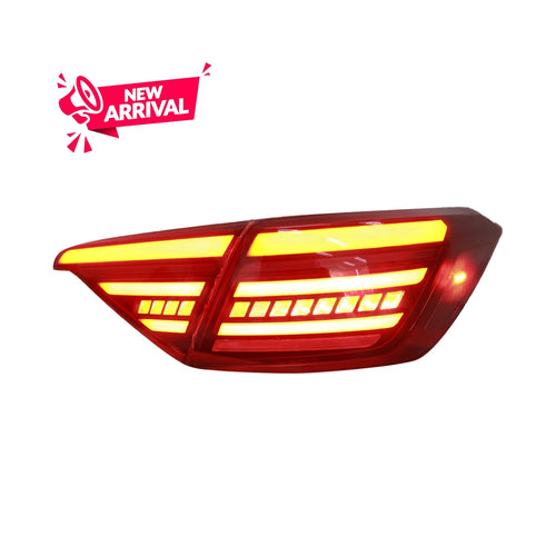 HONDA CIVIC FE 2021-2024 LED SEQUENTIAL SIGNAL WELCOME LIGHT SMOKE RED LIGHT BAR DYNAMIC STYLE TAILLAMP