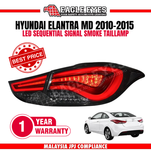 HYUNDAI ELANTRA MD 2010-2015 LED SEQUENTIAL SIGNAL SMOKE TAILLAMP