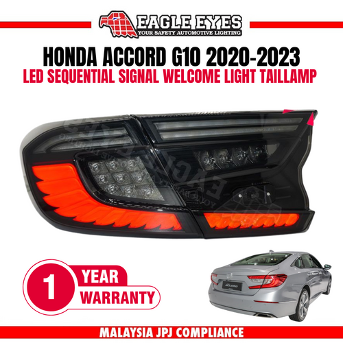HONDA ACCORD G10 2020-2023 LED SEQUENTIAL SIGNAL WELCOME LIGHT TAILLAMP