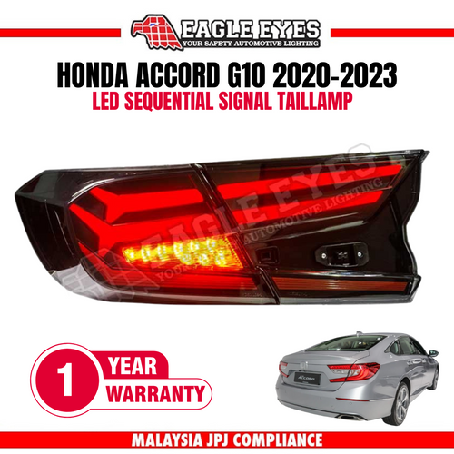 HONDA ACCORD G10 2020-2023 LED SEQUENTIAL SIGNAL SMOKE TAILLAMP