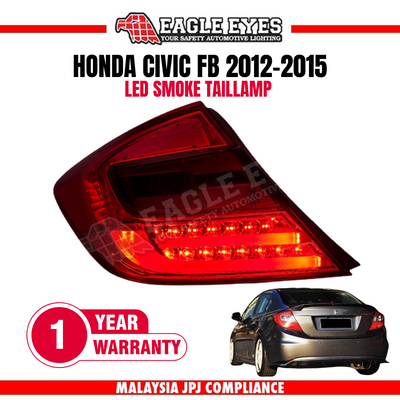 HONDA CIVIC FB 2012-2015 SMOKE TAILLAMP