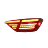 HONDA CIVIC FE 2021-2022 LED SEQUENTIAL SIGNAL WELCOME LIGHT RED BAR TAILLAMP