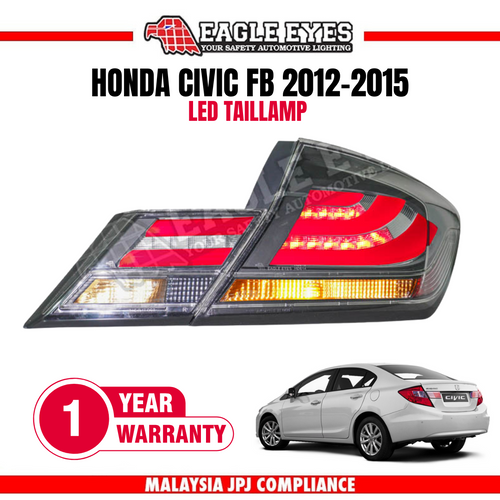 HONDA CIVIC FB 2012-2015 LED SMOKE TAILLAMP
