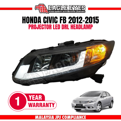HONDA CIVIC FB 2012-2015 PROJECTOR LED DRL HEADLAMP
