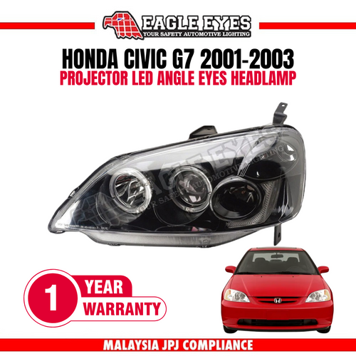 HONDA CIVIC G7 2001-2003 PROJECTOR LED ANGLE EYES HEADLAMP