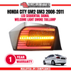 HONDA CITY GM2 2008-2014 SEQUENTIAL SIGNAL  WELCOME LIGHT LED TAILLAMP (RED LIGHT BAR)