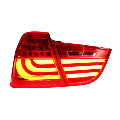 BMW 3 SERIES E90 2009-2012 LED SEQUENTIAL SIGNAL WELCOME LIGHT TAILLAMP RED LENS