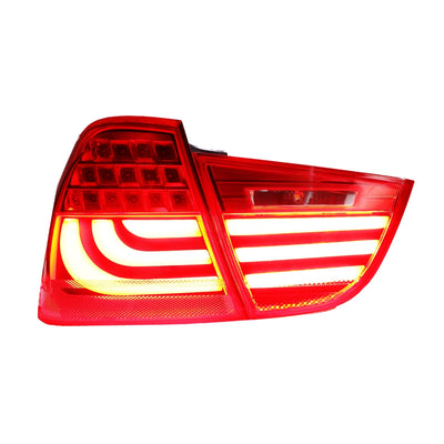 BMW 3 SERIES E90 2009-2012 LED SEQUENTIAL SIGNAL WELCOME LIGHT TAILLAMP RED LENS
