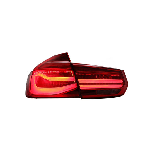 BMW 3 SERIES F30 12-19 LED SEQUENTIAL SIGNAL WELCOME LIGHT TAILLAMP M4 GTS STYLE COMPATIBLE PRE-FACELIFT/FACELIFT MODEL(RED)