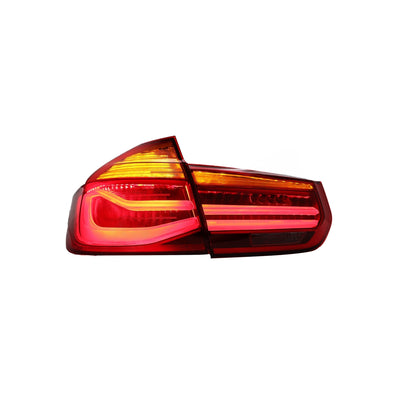 BMW 3 SERIES F30 12-19 LED SEQUENTIAL SIGNAL WELCOME LIGHT TAILLAMP M4 GTS STYLE COMPATIBLE PRE-FACELIFT/FACELIFT MODEL(RED)