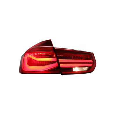 BMW 3 SERIES F30 12-19 LED SEQUENTIAL SIGNAL WELCOME LIGHT TAILLAMP M4 GTS STYLE COMPATIBLE PRE-FACELIFT/FACELIFT MODEL(RED)