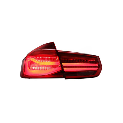 BMW 3 SERIES F30 12-19 LED SEQUENTIAL SIGNAL WELCOME LIGHT TAILLAMP M4 GTS STYLE COMPATIBLE PRE-FACELIFT/FACELIFT MODEL(RED)
