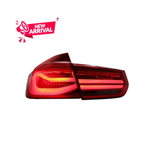 BMW 3 SERIES F30 12-19 LED SEQUENTIAL SIGNAL WELCOME LIGHT TAILLAMP M4 GTS STYLE COMPATIBLE PRE-FACELIFT/FACELIFT MODEL(RED)