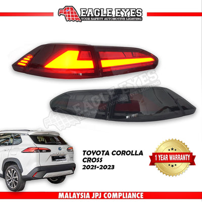 TOYOTA COROLLA CROSS 2022-2023 LED SEQUENTIAL SIGNAL WELCOME LIGHT SMOKE TAILLAMP