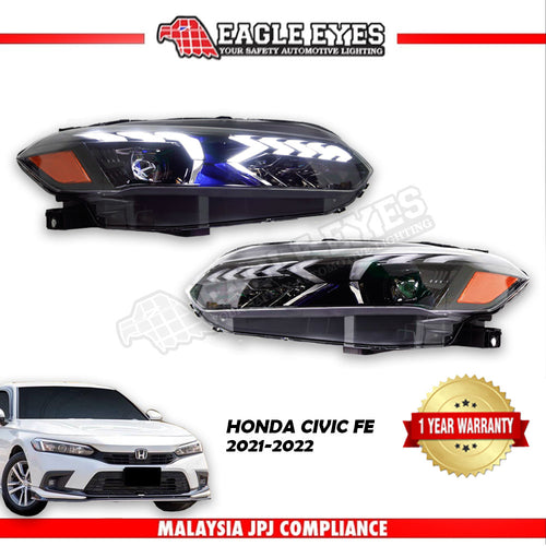 HONDA CIVIC FE 2022-2023 PROJECTOR LED HI-LO BEAM SEQUENTIAL SIGNAL HEADLAMP