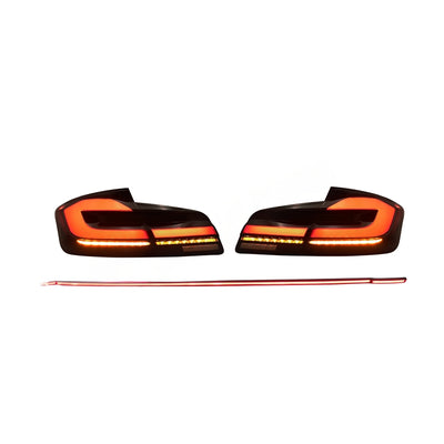 BMW 5 SERIES F10 F18 2010-2017 LED SEQUENTIAL SIGNAL WELCOME LIGHT G3 STYLE TAILLAMP WITH GARNISH LAMP