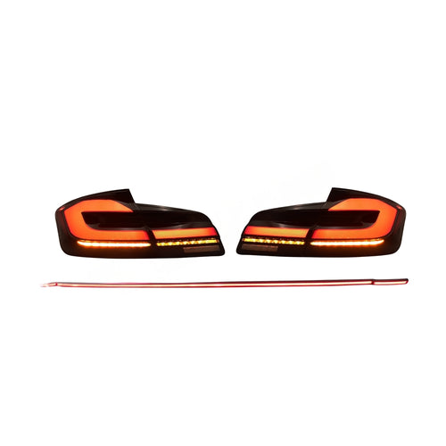 BMW 5 SERIES F10 F18 2010-2017 LED SEQUENTIAL SIGNAL WELCOME LIGHT G3 STYLE TAILLAMP WITH GARNISH LAMP