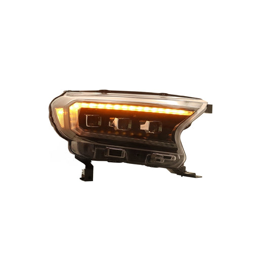 FORD RANGER T7 T8 2016-2019 PROJECTOR LED SEQUENTIAL SIGNAL WELCOME LIGHT HEADLAMP