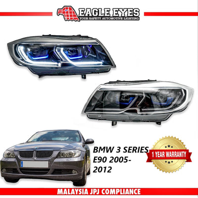 BMW 3 SERIES E90 2005-2012 PROJECTOR LED HI-LO BEAM SEQUENTIAL SIGNAL HEADLAMP