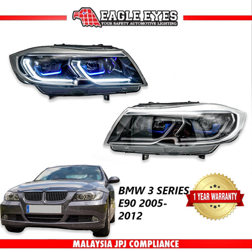 BMW 3 SERIES E90 2005-2012 PROJECTOR LED HI-LO BEAM SEQUENTIAL SIGNAL HEADLAMP
