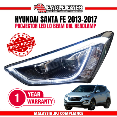 HYUNDAI SANTA FE 2013-2017 PROJECTOR LED LO BEAM DRL HEADLAMP