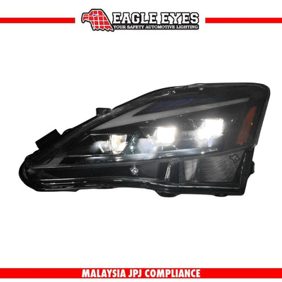 TOYOTA LEXUS IS250 2006-2012 LED PROJECTOR HI-LO BEAM SEQUENTIAL SIGNAL WELCOME LIGHT ONE TOUCH BLUE HEADLAMP