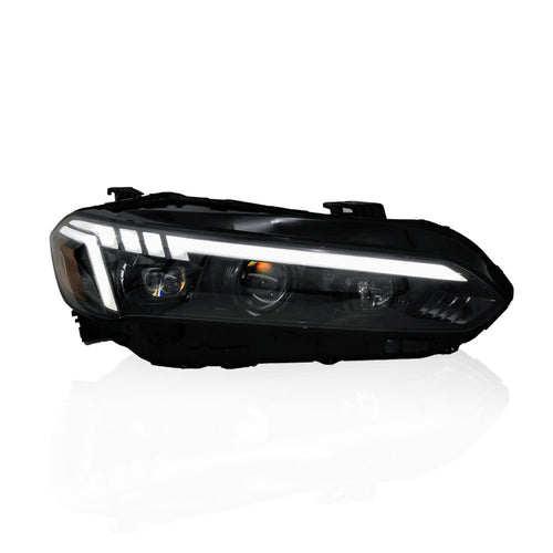 HONDA CIVIC FE 2022-2023 PROJECTOR LED HI-LO BEAM SEQUENTIAL SIGNAL WELCOME LIGHT AUDI STYLE HEADLAMP