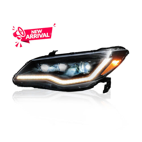 HONDA CIVIC FD 2006-2011 PROJECTOR LED HI-LO BEAM SEQUENTIAL SIGNAL WELCOME LIGHT HEADLAMP