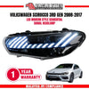 VOLKSWAGEN SCIROCCO 3RD GENERATION 2008-2017 MODERN STYLE HI-LO BEAM LED SEQUENTIAL SIGNAL HEADLAMP