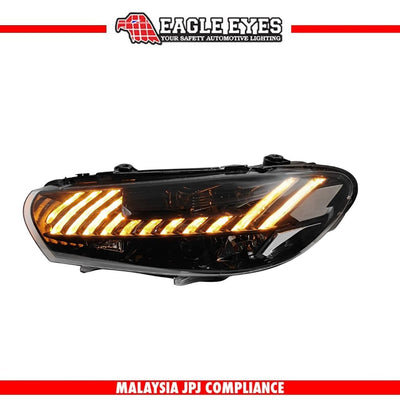 VOLKSWAGEN SCIROCCO 3RD GENERATION 2008-2017 MODERN STYLE HI-LO BEAM LED SEQUENTIAL SIGNAL HEADLAMP
