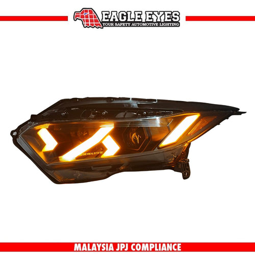 HONDA HRV 2018-2021 PROJECTOR LED HI-LO BEAM SEQUENTIAL SIGNAL WELCOME LIGHT ONE TOUCH BLUE RED DEMON EYES LAMBORGHINI STYLE HEADLAMP