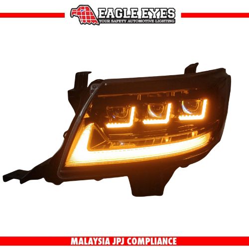 TOYOTA HILUX VIGO 2012-2014 WELCOME LIGHT PROJECTOR HI-LO BEAM SEQUENTIAL SIGNAL LEXUS STYLE HEADLAMP
