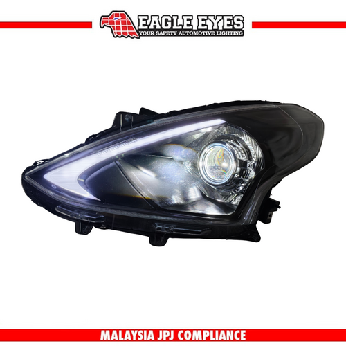 NISSAN ALMERA N17 2015-2019 LED PROJECTOR HI-LO BEAM SEQUENTIAL SIGNAL WELCOME LIGHT DEMON EYES DYNAMIC STYLE HEADLAMP