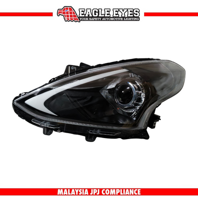 NISSAN ALMERA N17 2015-2019 LED PROJECTOR HI-LO BEAM SEQUENTIAL SIGNAL WELCOME LIGHT DEMON EYES DYNAMIC STYLE HEADLAMP