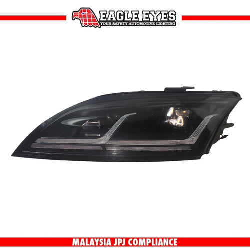 AUDI TT MK2 2008-2014 WELCOME LIGHT ONE TOUCH BLUE PROJECTOR HI-LO BEAM SEQUENTIAL SIGNAL (DOUBLE L DESIGN) HEADLAMP